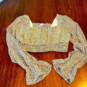 Cropped Chiffon Blouse